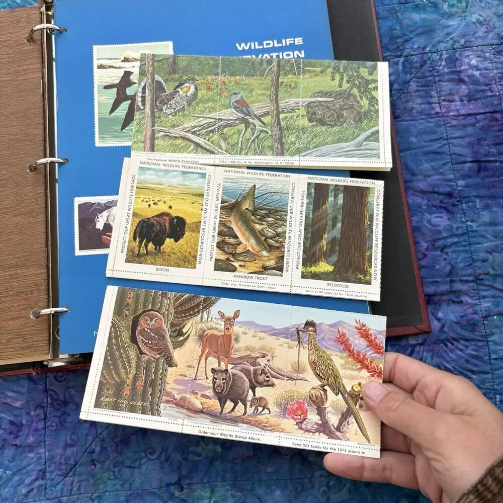 National Wildlife Federation Wildlife Conservation Stamp Album Collection 1976